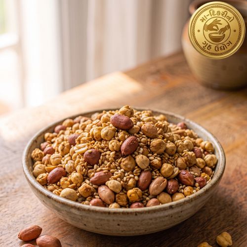 Peanut & Roasted Chana Mix Gujarati snack by Maa Dikri Gruh Udyog